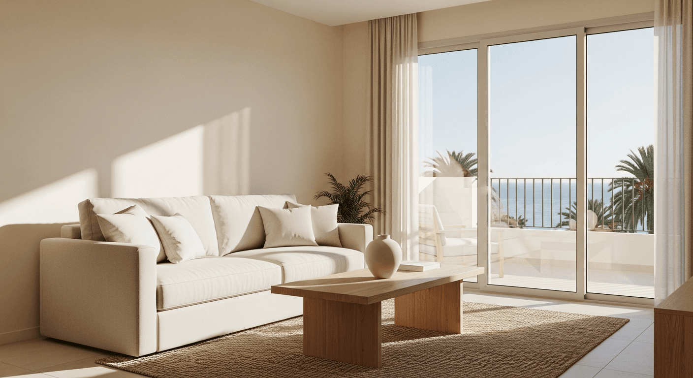 Minimalismo cálido: cómo decorar en la Costa del Sol para ganar más (sin que los huéspedes te lo destrocen)